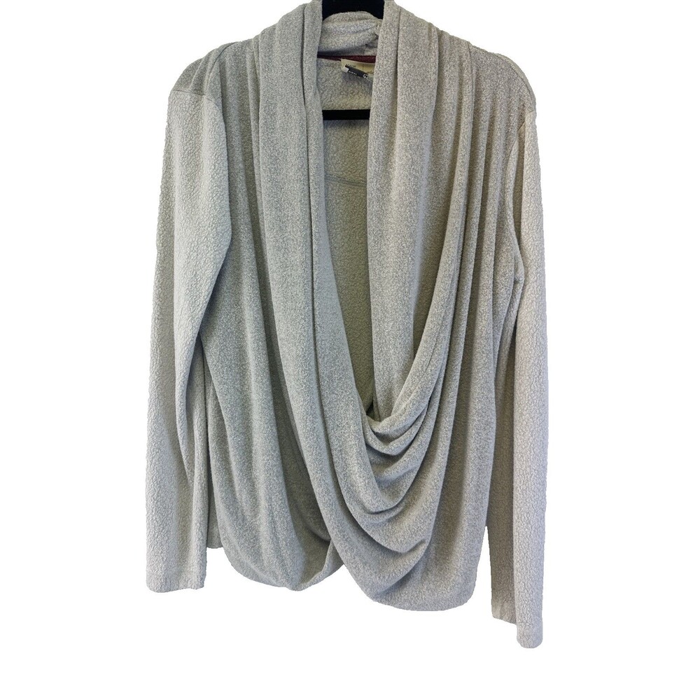 Anthropologie Saturday Sunday Draped Criss Cross Sweater Fleece‎ Drape Pullover